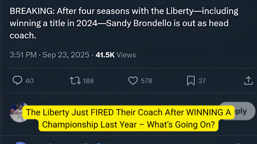 Sandy Brondello Liberty firing