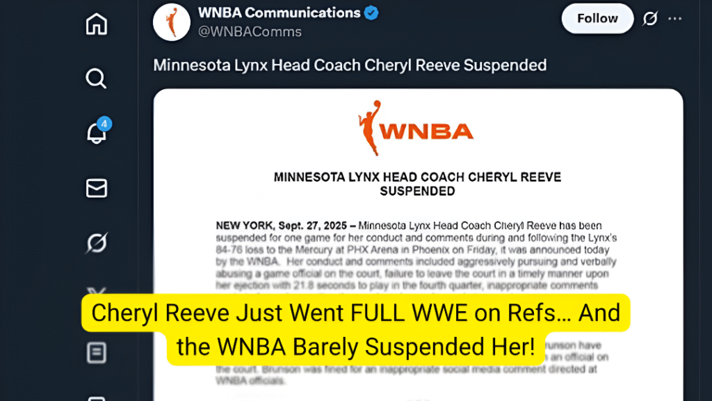Cheryl Reeve suspension