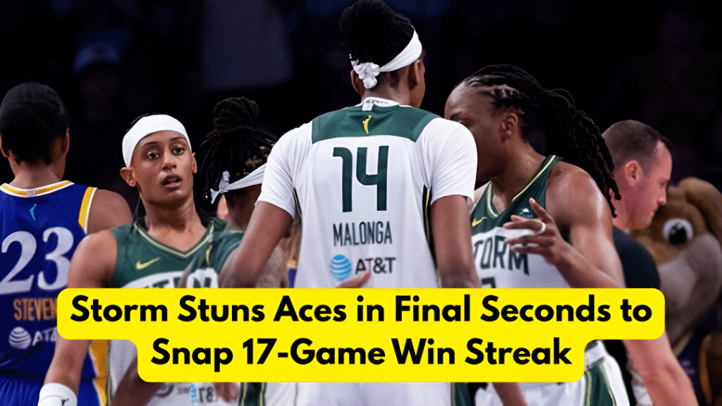 Storm vs Aces Game 2 comeback