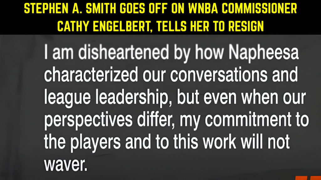Stephen A. Smith goes off on Cathy Engelbert