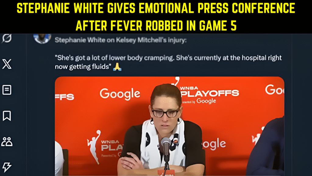 Stephanie White emotional press conference after Fever robbed in Game 5