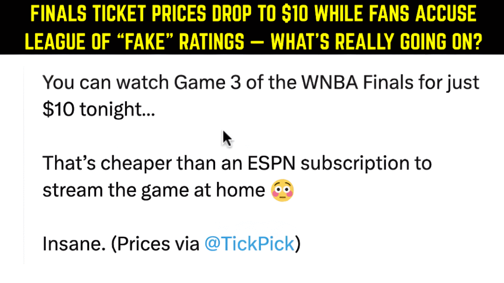 WNBA finals ticket prices