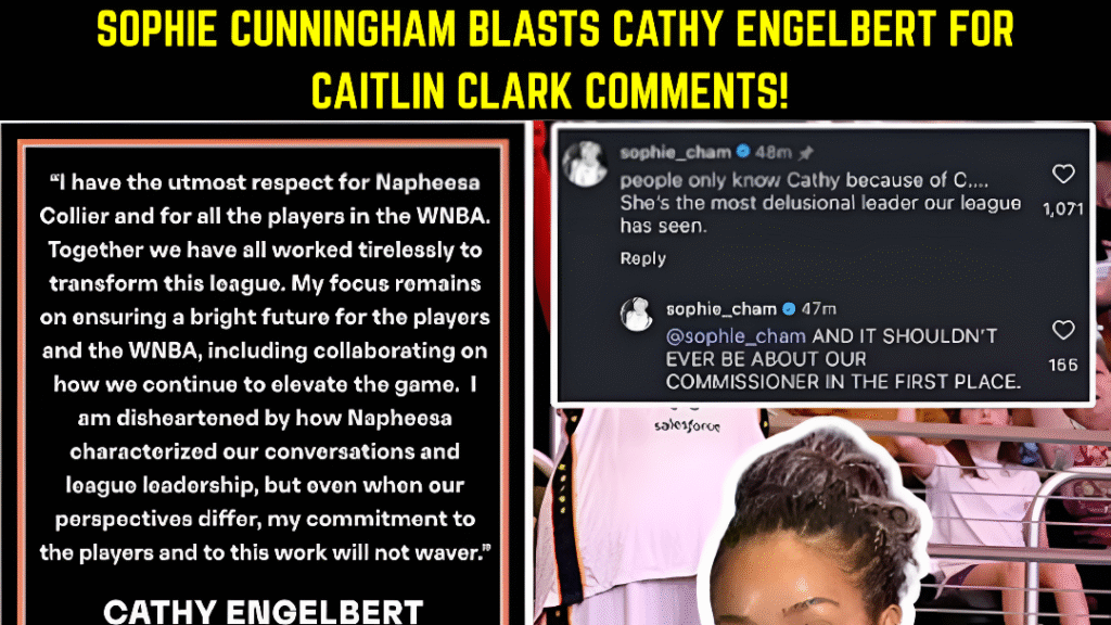 Sophie Cunningham blasts Cathy Engelbert