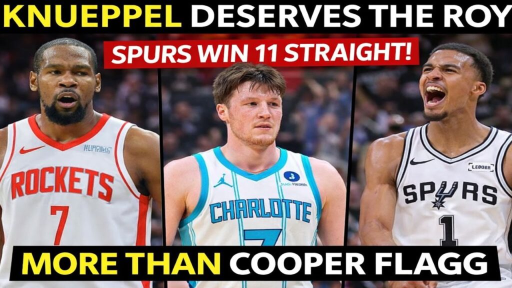🔥 KNUEPPEL OVER FLAGG?! Rookie of the Year SHOCKER | Spurs 11 STRAIGHT WINS | KD DROPS 40!