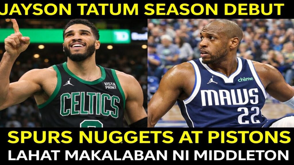 Jayson Tatum SEASON DEBUT vs Mavs! Celtics Boosted + Nuggets & Spurs Target Chris Middleton Buyout?