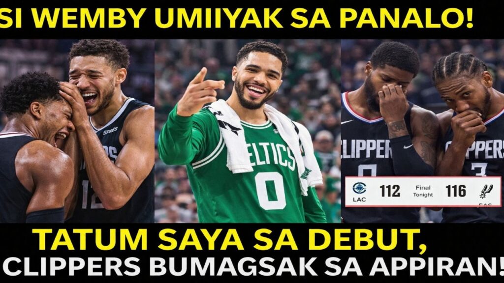 Jayson Tatum EMOTIONAL Return! Wembanyama Makes HISTORY as Spurs STUN Clippers in INSANE Comeback